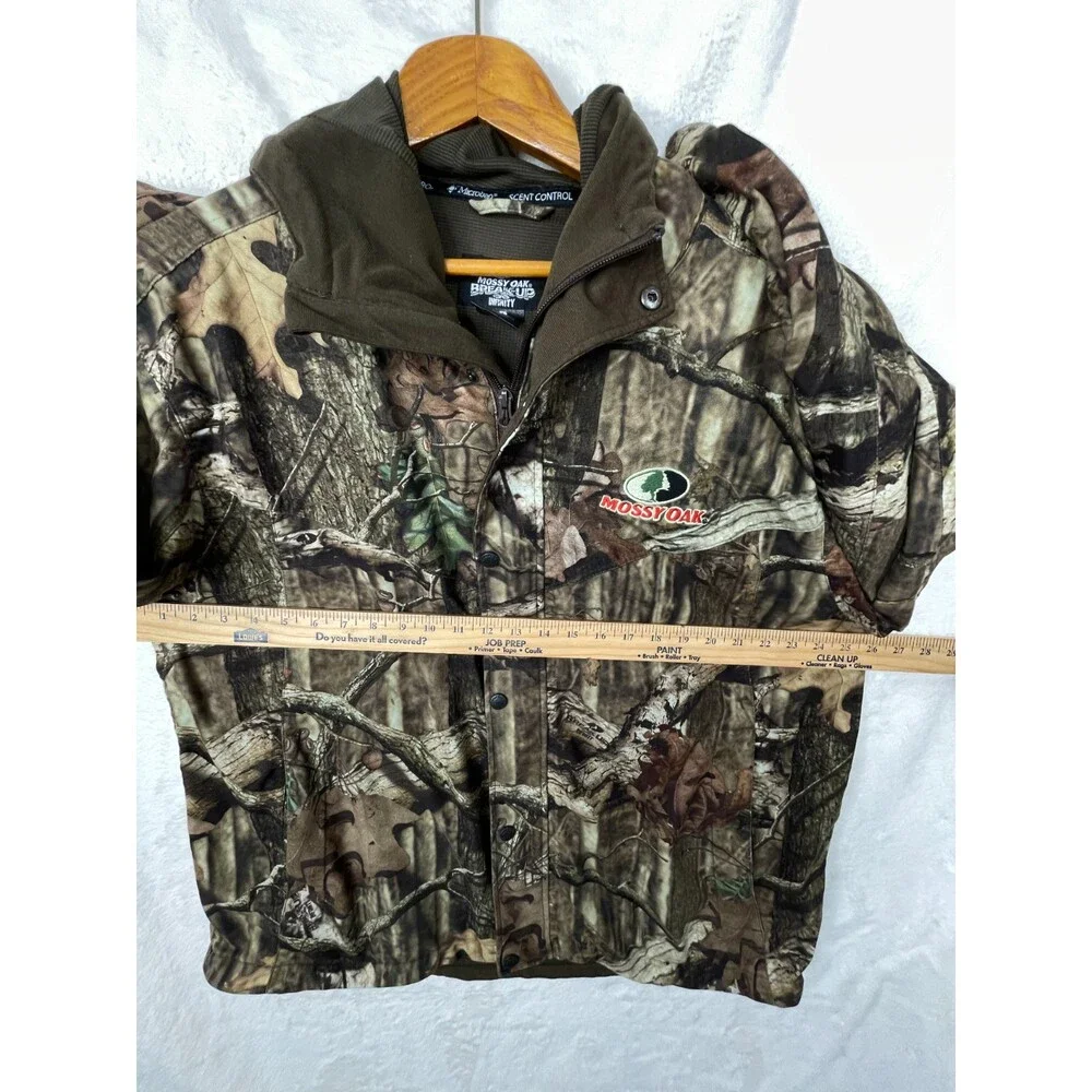 Mossy Oak Break-Up Infinity Camo Jacket Mens XL W/Hood Full Zip Hunting - Picture 12 of 15